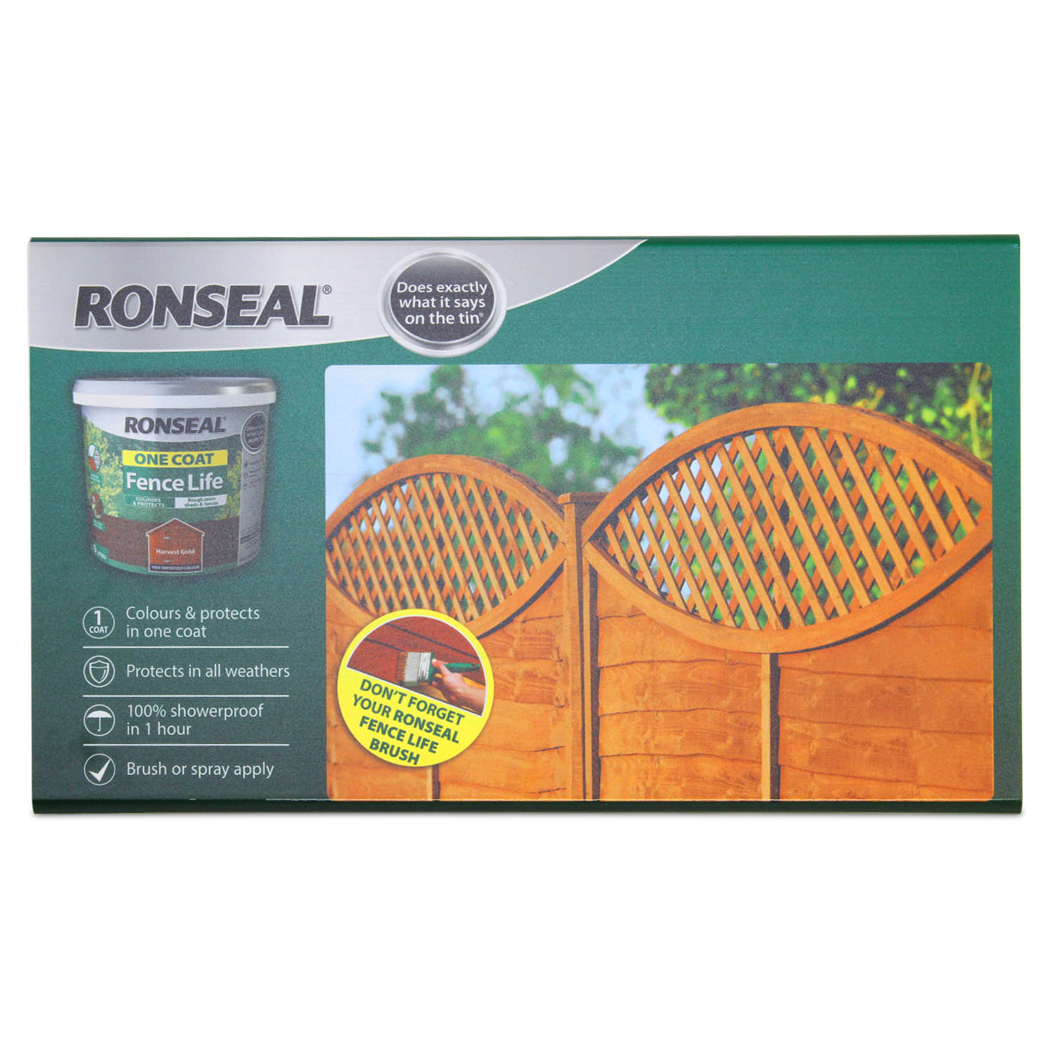 Ronseal One Coat Fence Life Garden Shed & Fence Paint Quick Dry Wood